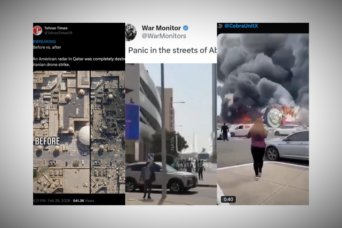 È pieno di video falsi sulla guerra in Medio Oriente