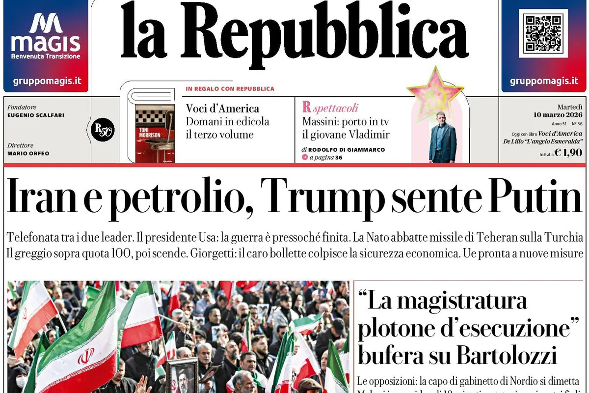 Le prime pagine di oggi