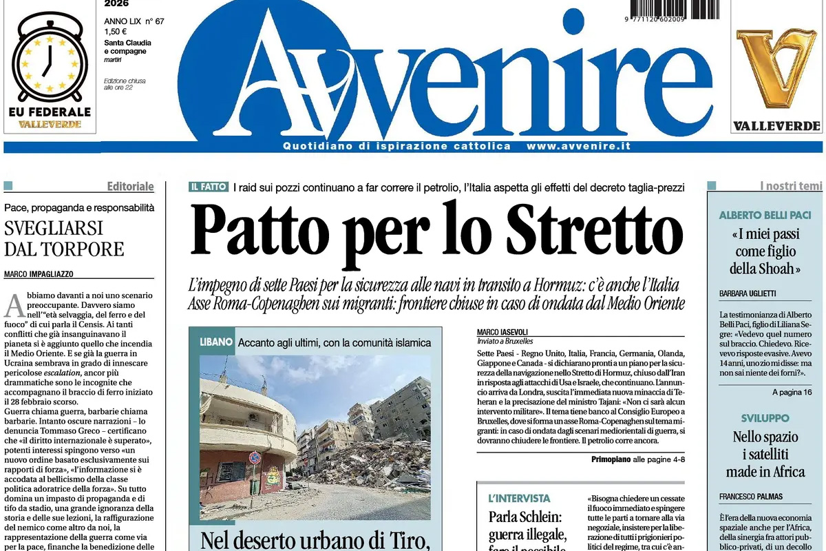Le prime pagine di oggi