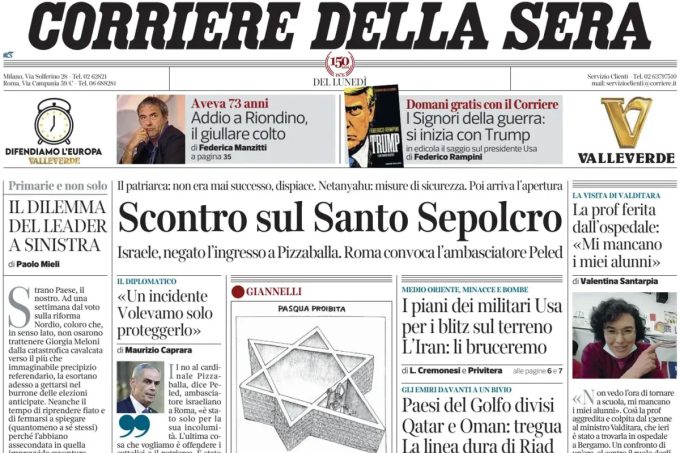Le prime pagine di oggi