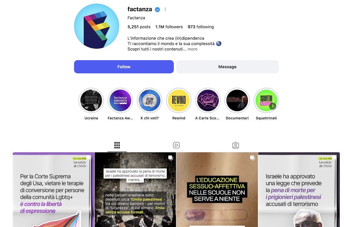 La casa editrice Zanichelli ha acquisito una quota di maggioranza di Factanza media, nota per l’informazione su Instagram