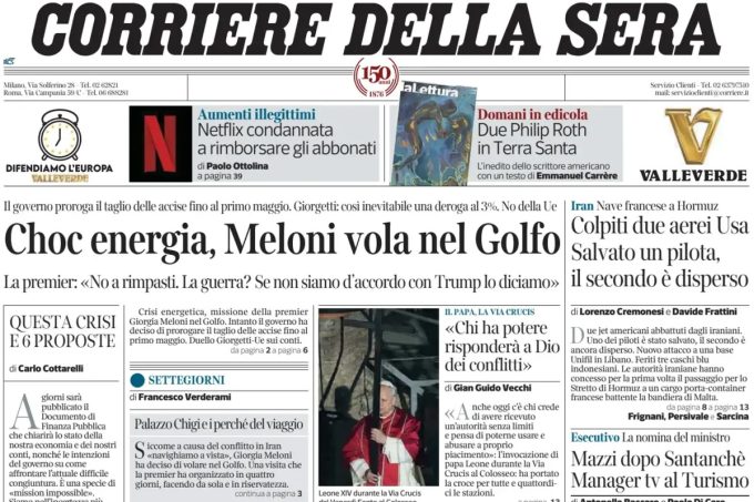 Le prime pagine di oggi