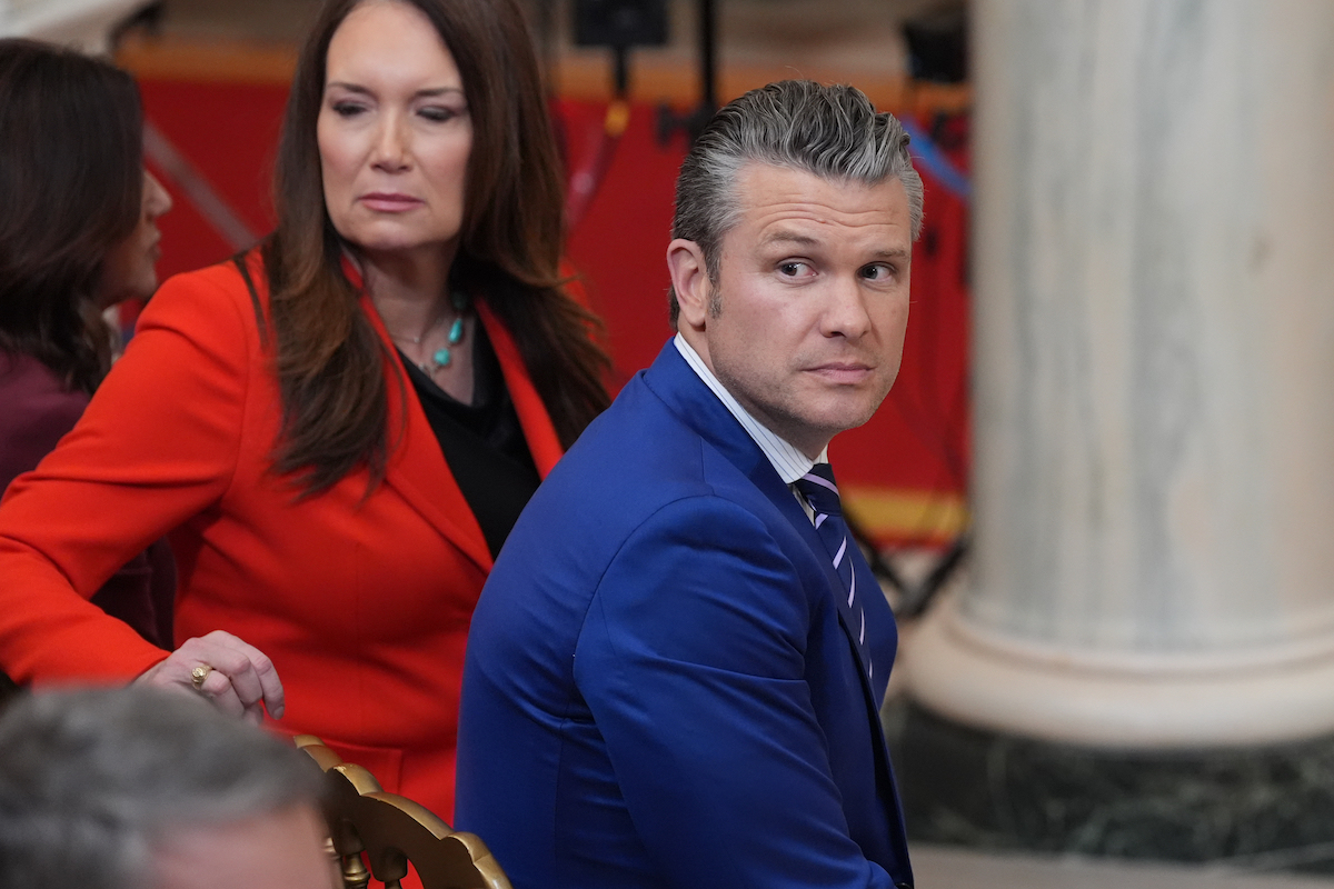 Peter Hegseth, 1° aprile 2026 (AP Photo/Alex Brandon, Pool)
