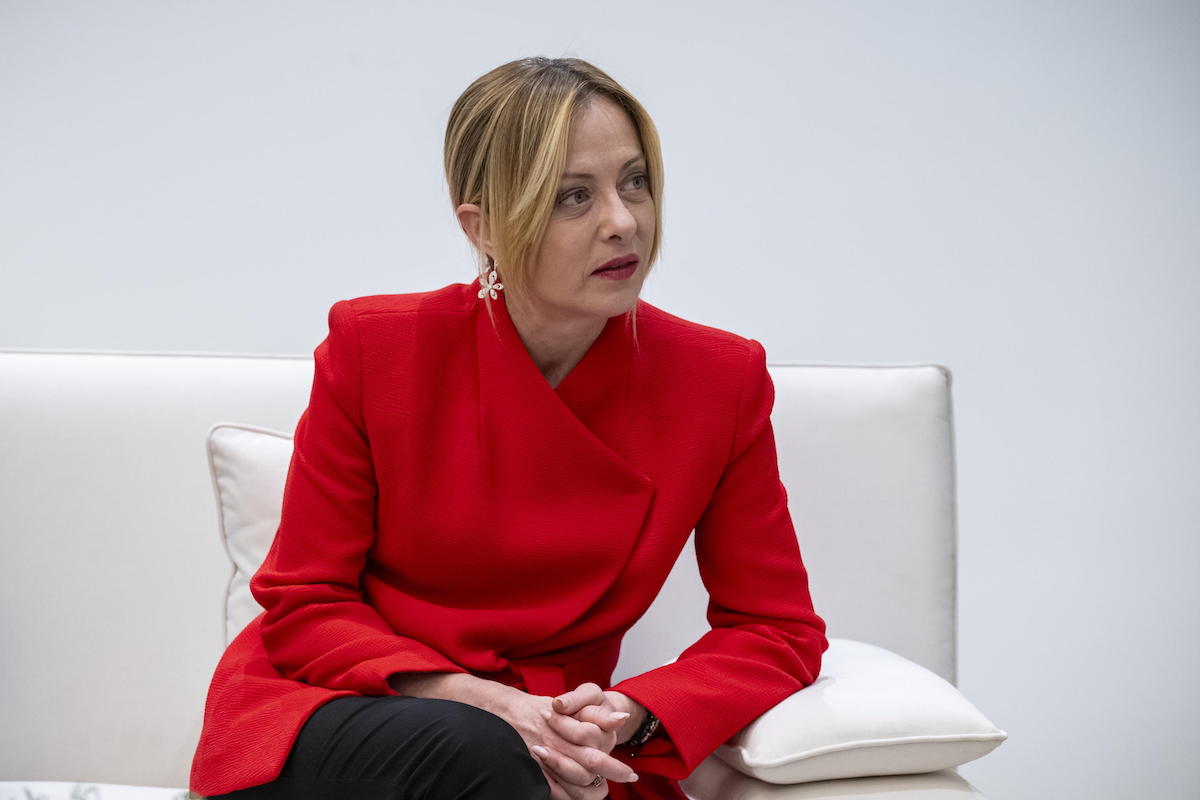 Giorgia Meolni, 5 aprile 2026 (Ansa)