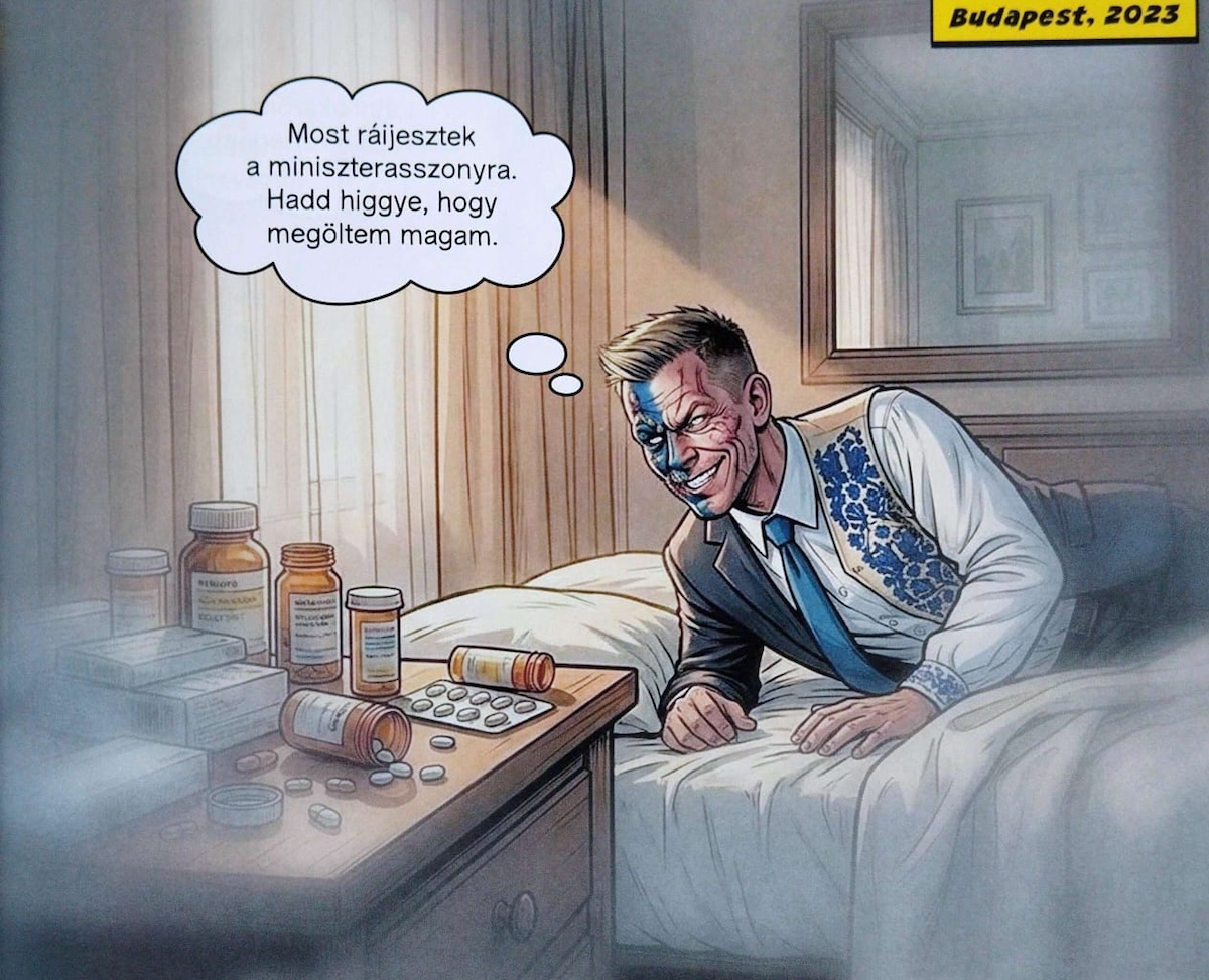 Una vignetta del fumetto “Io, Due Facce”