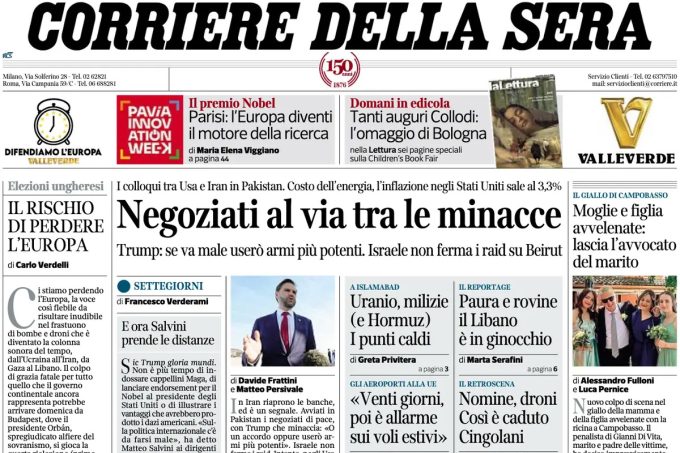 Le prime pagine di oggi