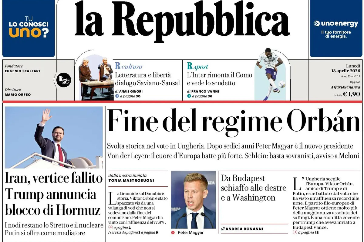 Le prime pagine di oggi