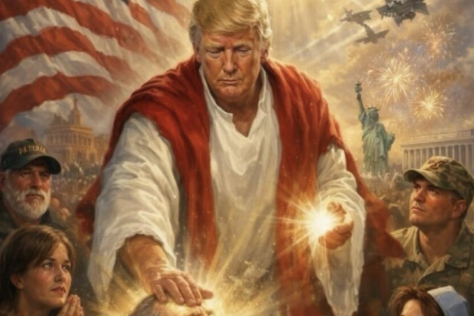 Il post in cui Trump si è sostanzialmente paragonato a Gesù