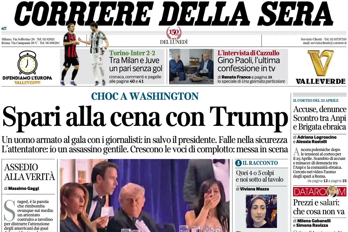 Le prime pagine di oggi