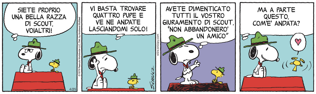 Peanuts 2026 aprile 25