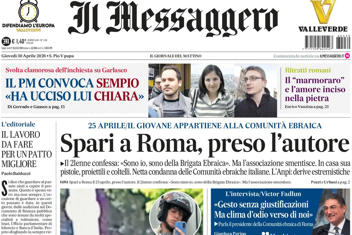 Le prime pagine di oggi