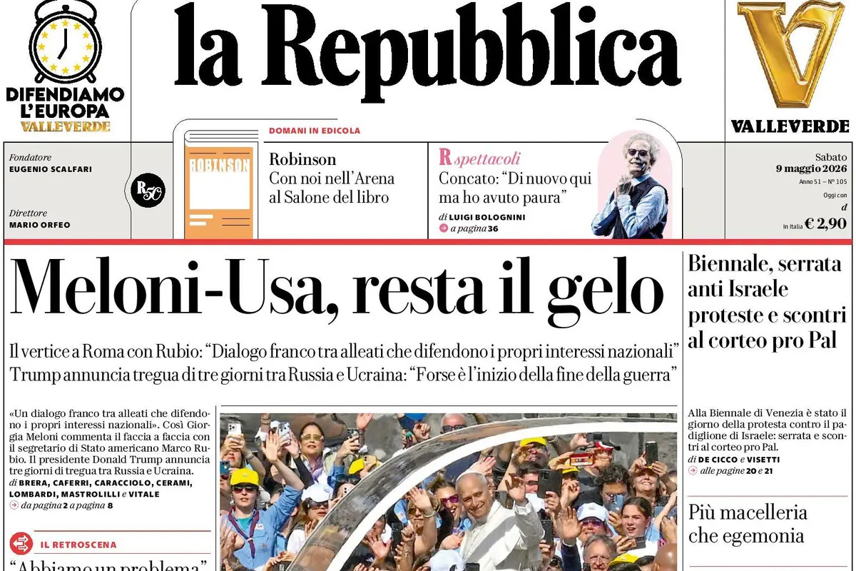 Le prime pagine di oggi