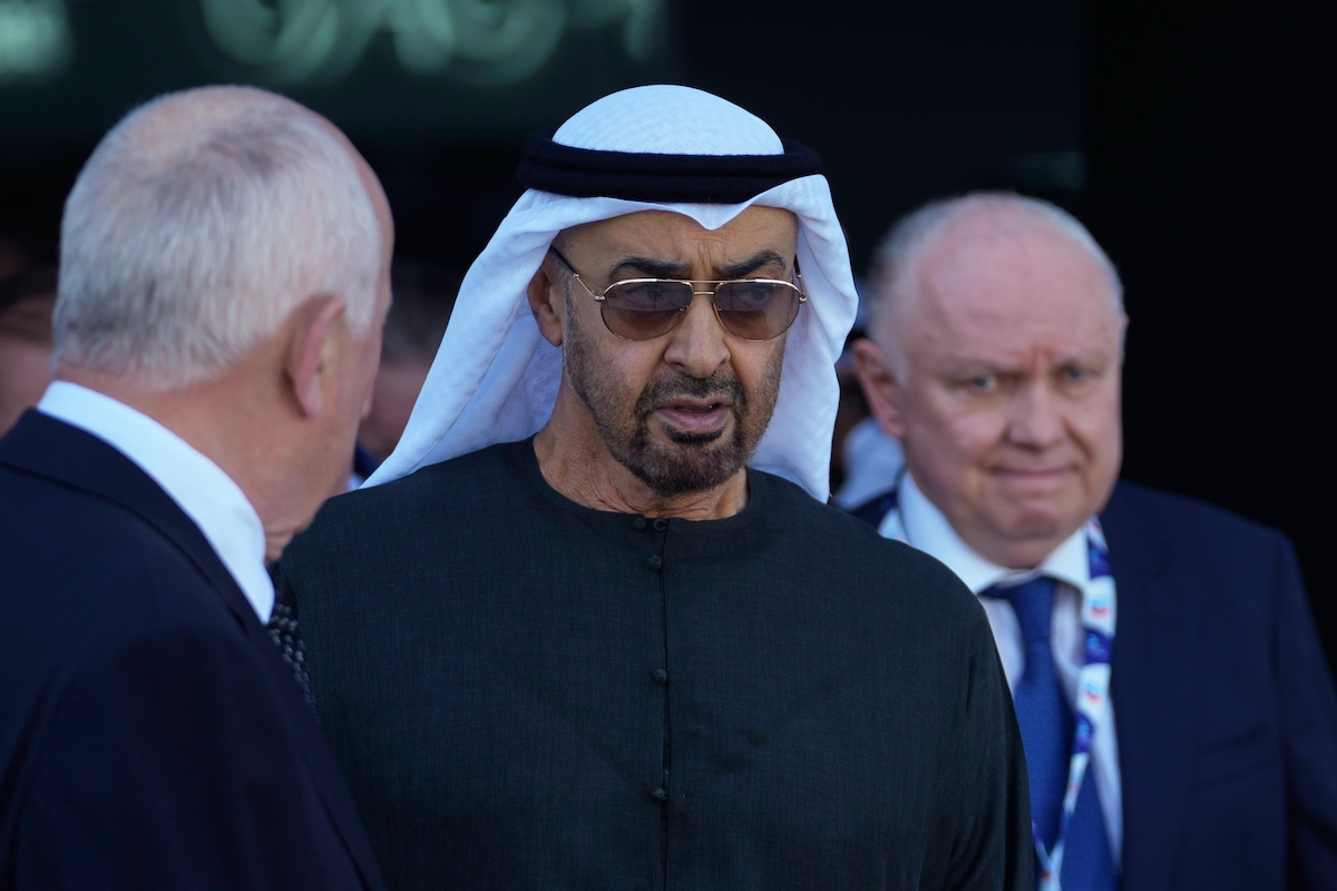 Il presidente degli Emirati Arabi Uniti Mohammed bin Zayed, novembre 2025 (AP Photo/ Fatima Shbair)