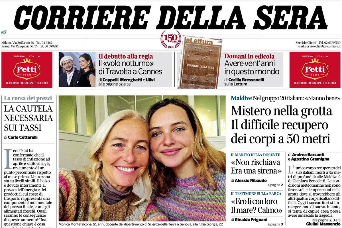 Le prime pagine di oggi