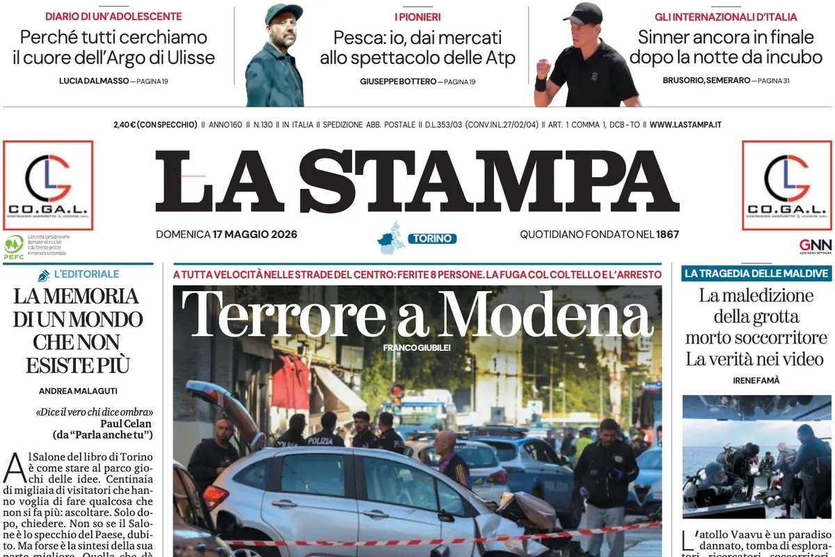 Le prime pagine di oggi