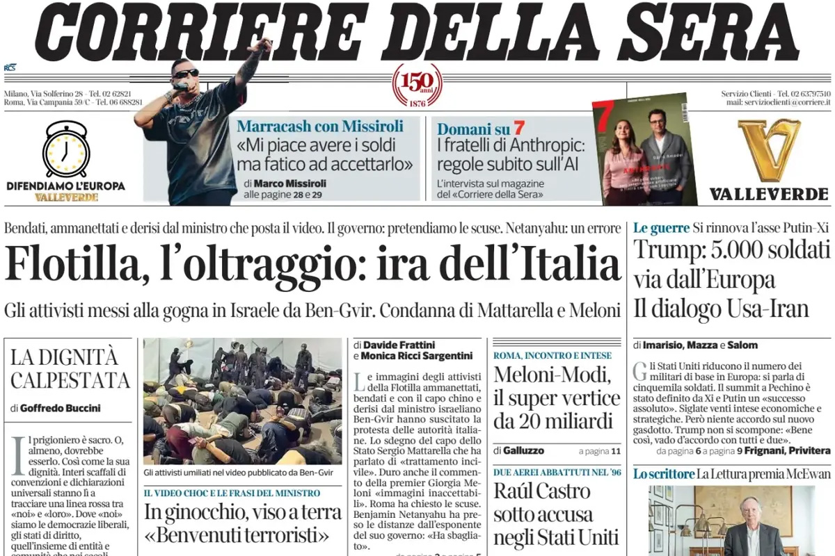 Le prime pagine di oggi