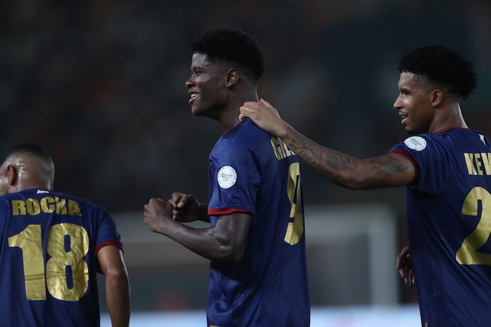 Gilson Benchimol Tavares con la nazionale capoverdiana nel 2024, quando giocava nelle serie minori portoghesi (MB Media/Getty Images)
