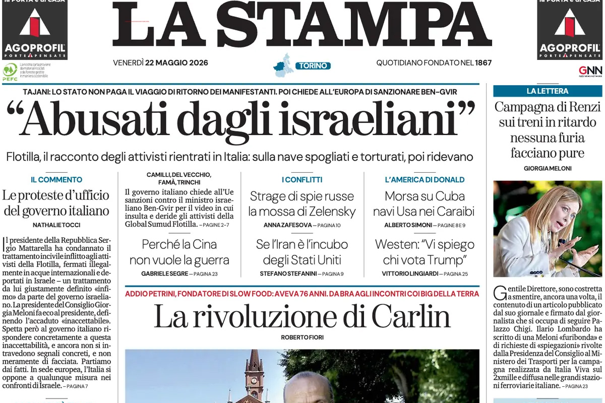 Le prime pagine di oggi