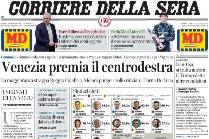 Le prime pagine di oggi