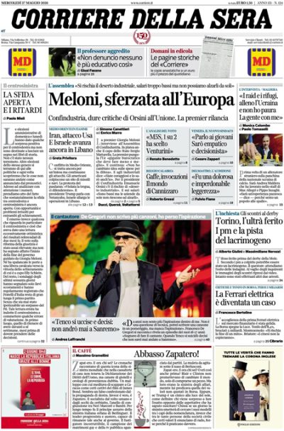le prime pagine di oggi da Ilpost.it le prime pagine di oggi