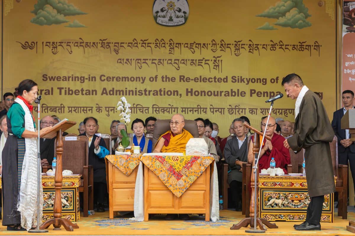 Penpa Tsering si è insediato per il suo secondo mandato da presidente del governo tibetano in esilio in India