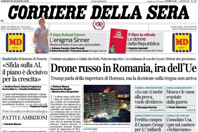 Le prime pagine di oggi