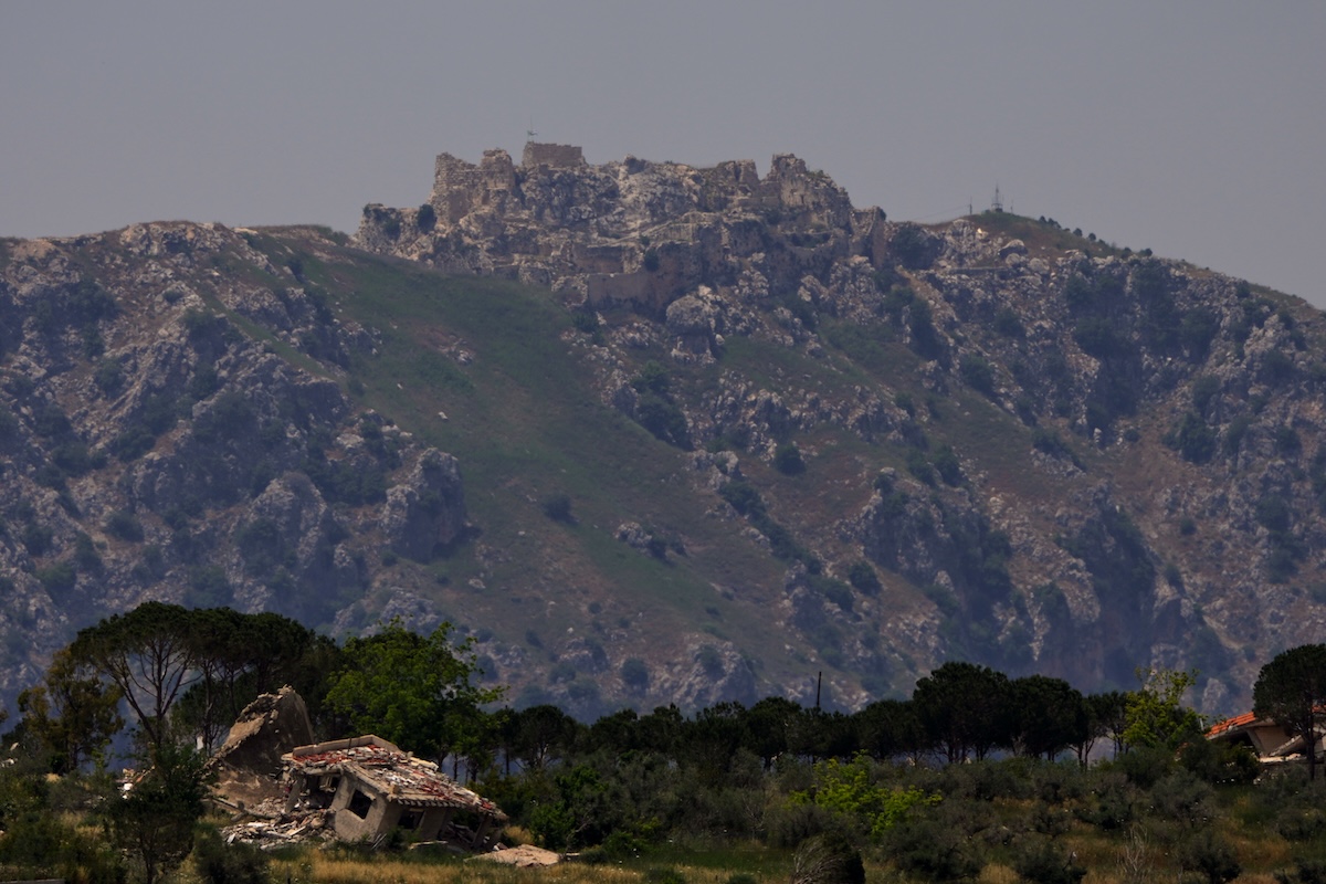 Il forte fotografato dal nord di Israele, il 31 maggio