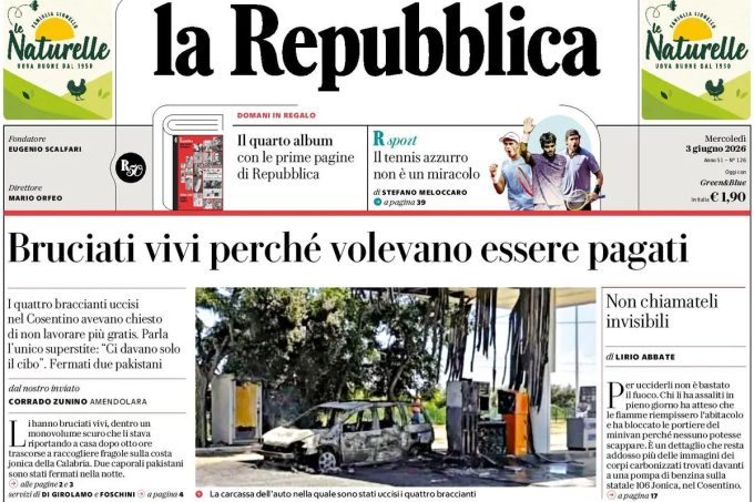 Le prime pagine di oggi