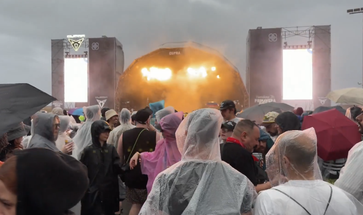 Il festival Primavera Sound ha avuto parecchi problemi per via del maltempo, giovedì