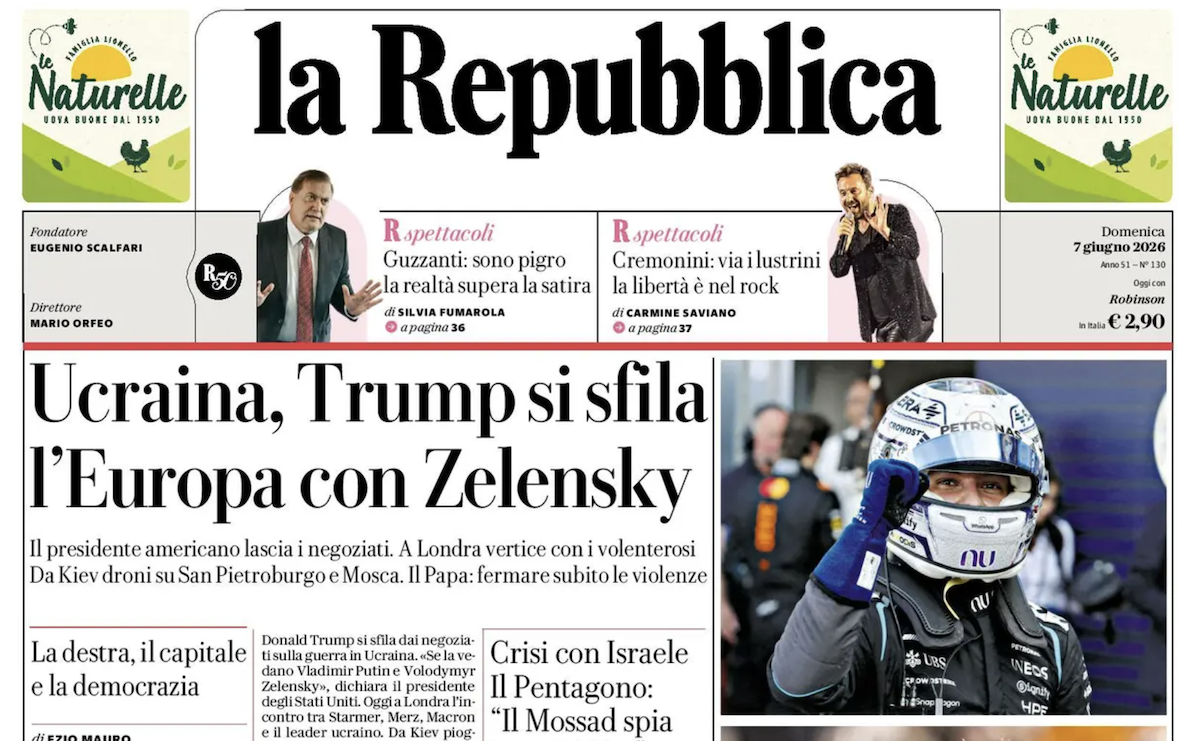 Le prime pagine di oggi