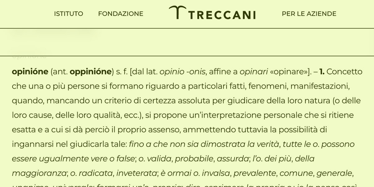 i fatti superati dalle opinioni da Ilpost.it i fatti superati dalle opinioni