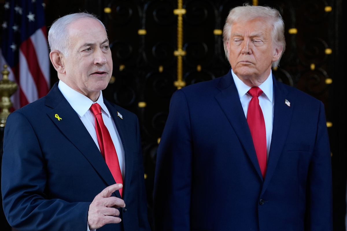 Netanyahu e Trump a Mar-a-Lago, Florida, dicembre 2025 (AP Photo/Alex Brandon)