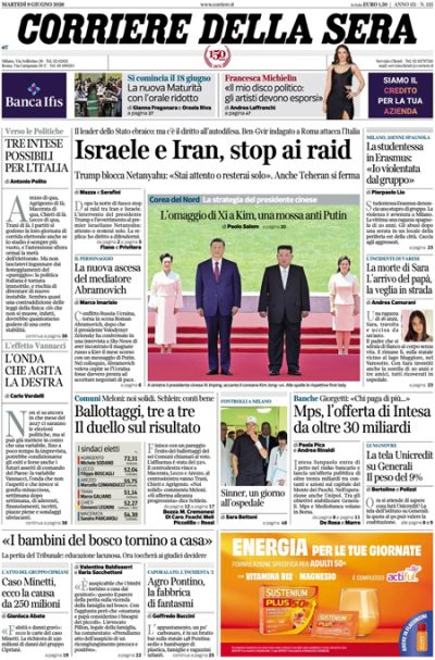 le prime pagine di oggi da Ilpost.it le prime pagine di oggi