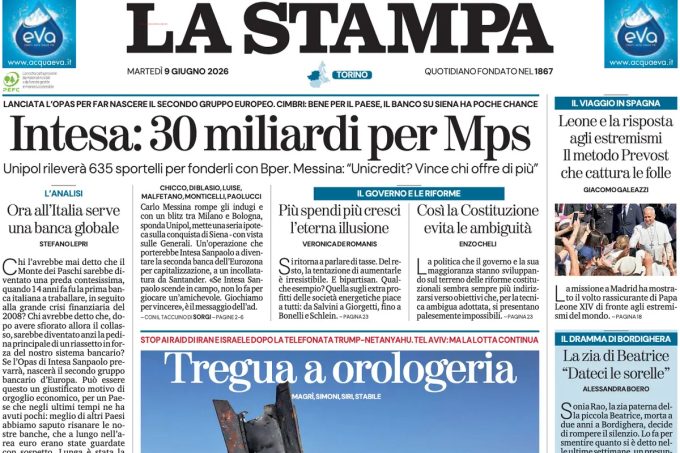 Le prime pagine di oggi