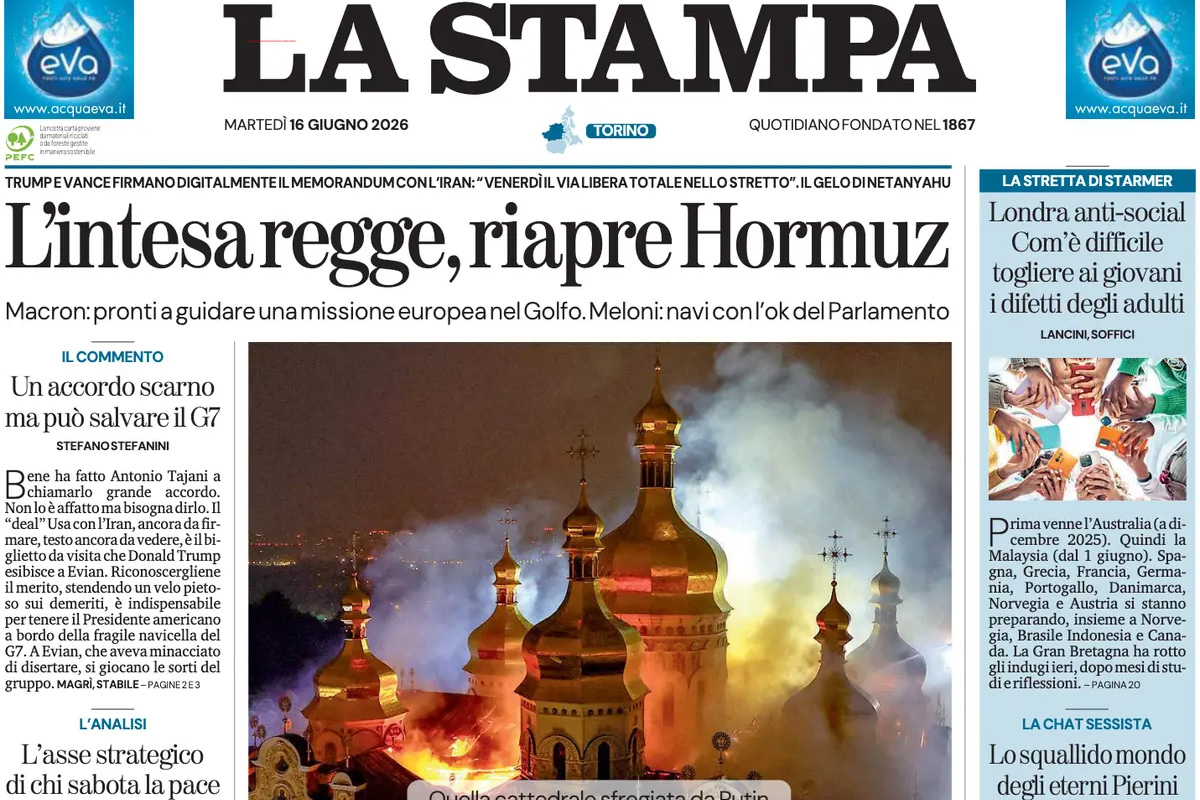 Le prime pagine di oggi