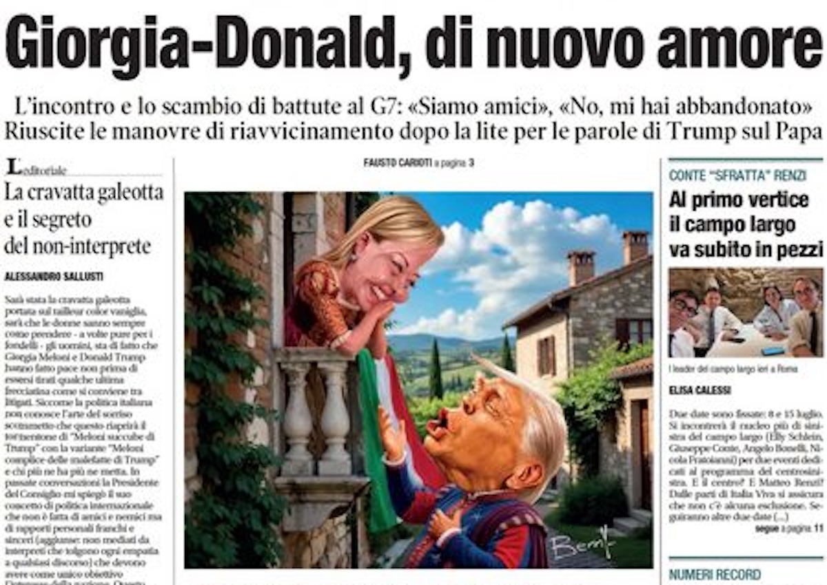 Leggi l'articolo: In due giorni questa prima pagina di Libero è invecchiata molto male