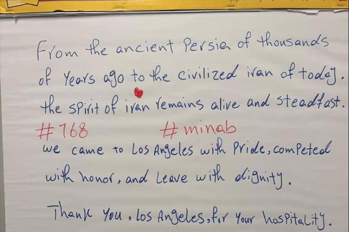 Leggi l'articolo: Il messaggio di ringraziamento lasciato nello spogliatoio dalla nazionale iraniana ai Mondiali