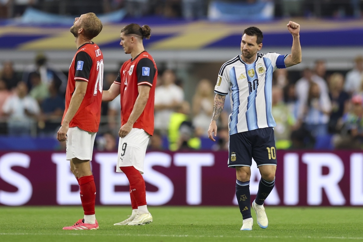 L’Argentina sta vincendo per 1-0 contro l’Austria
