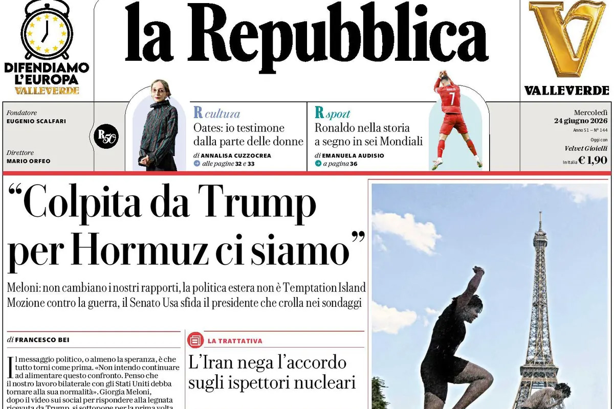 Le prime pagine di oggi