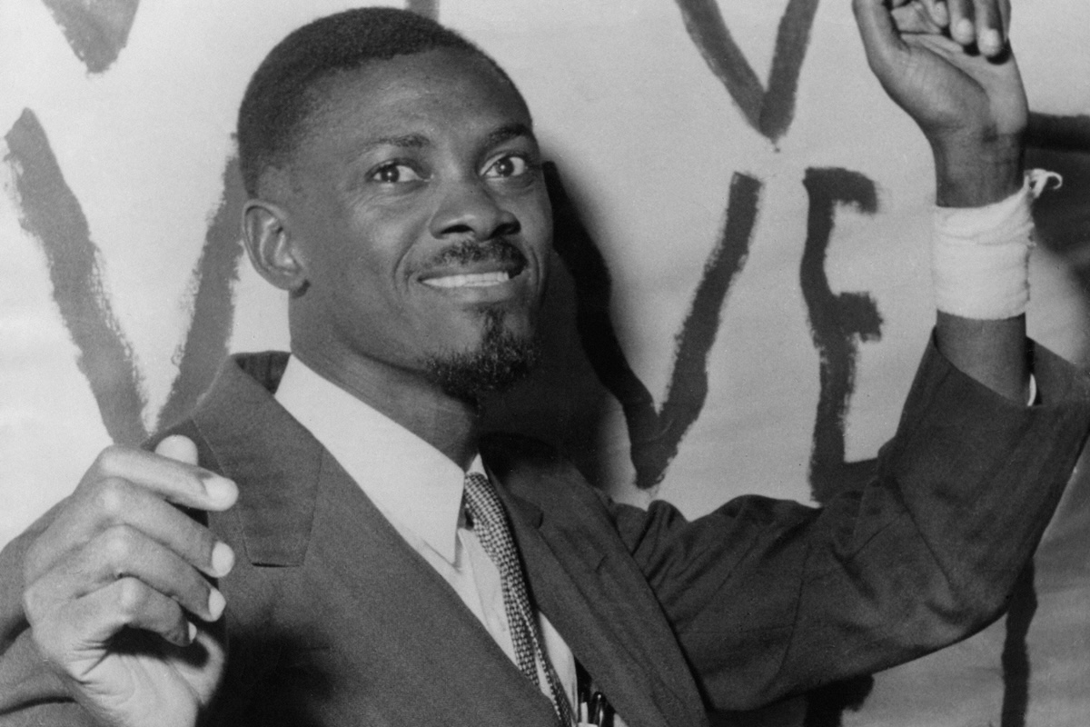 Patrice Lumumba a Bruxelles, in Belgio, per partecipare alle riunioni sull'indipendenza della Repubblica Democratica del Congo, il 27 gennaio del 1960 