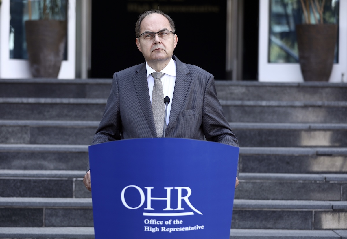 L'attuale Alto Rappresentante, il tedesco Christian Schmidt, nel 2021 (AP)