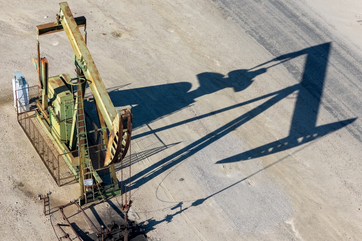 Un pozzo petrolifero a San Ardo, in California, in una foto di marzo 