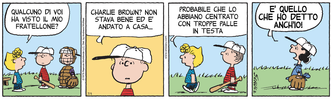 peanuts 2026 luglio 01 da Ilpost.it peanuts 2026 luglio 01