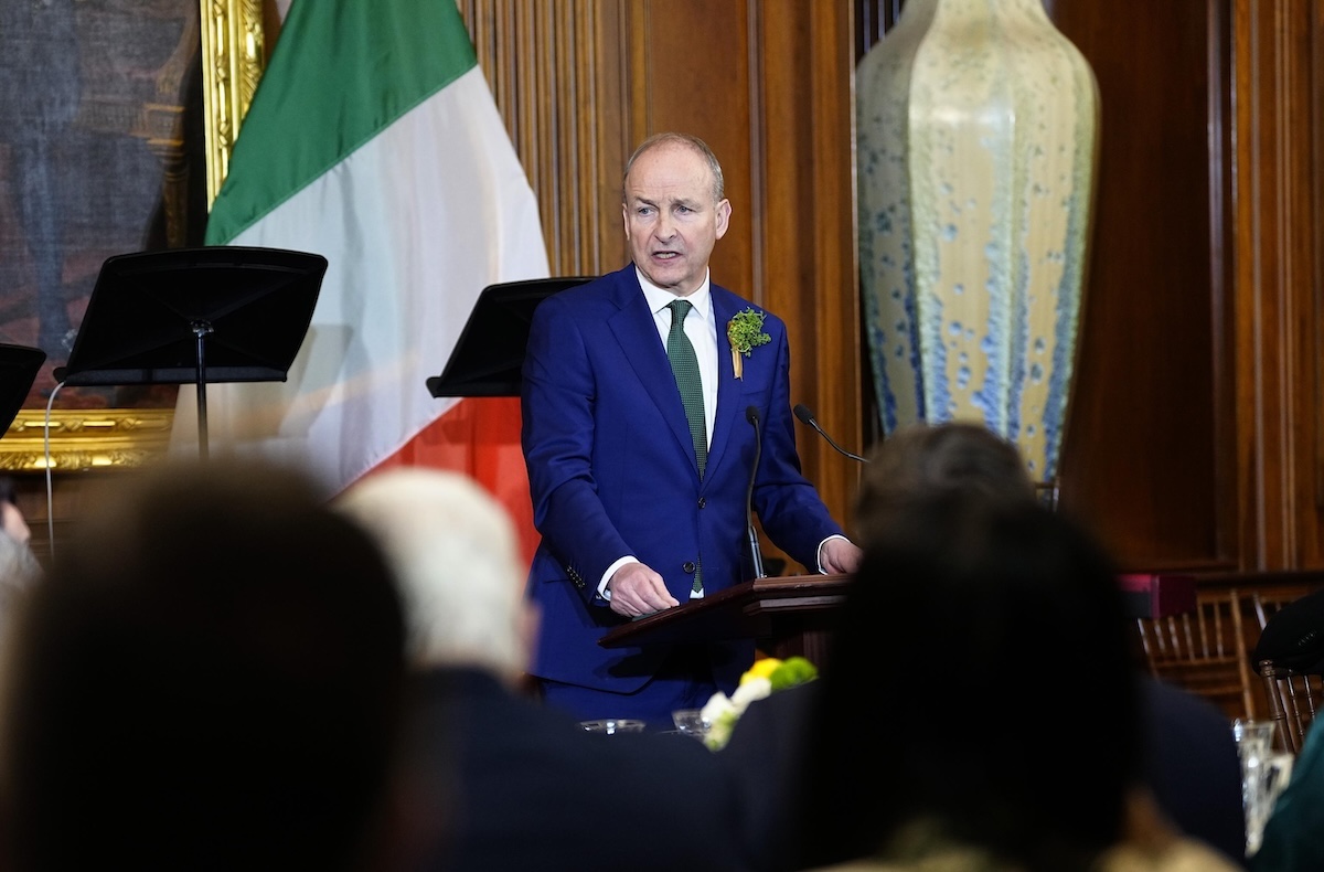 Il primo ministro irlandese Micheal Martin, lo scorso 17 marzo