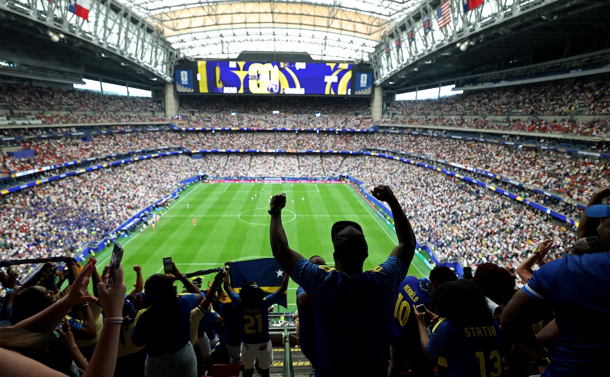 I tifosi sugli spalti durante una partita dei Mondiali di calcio
