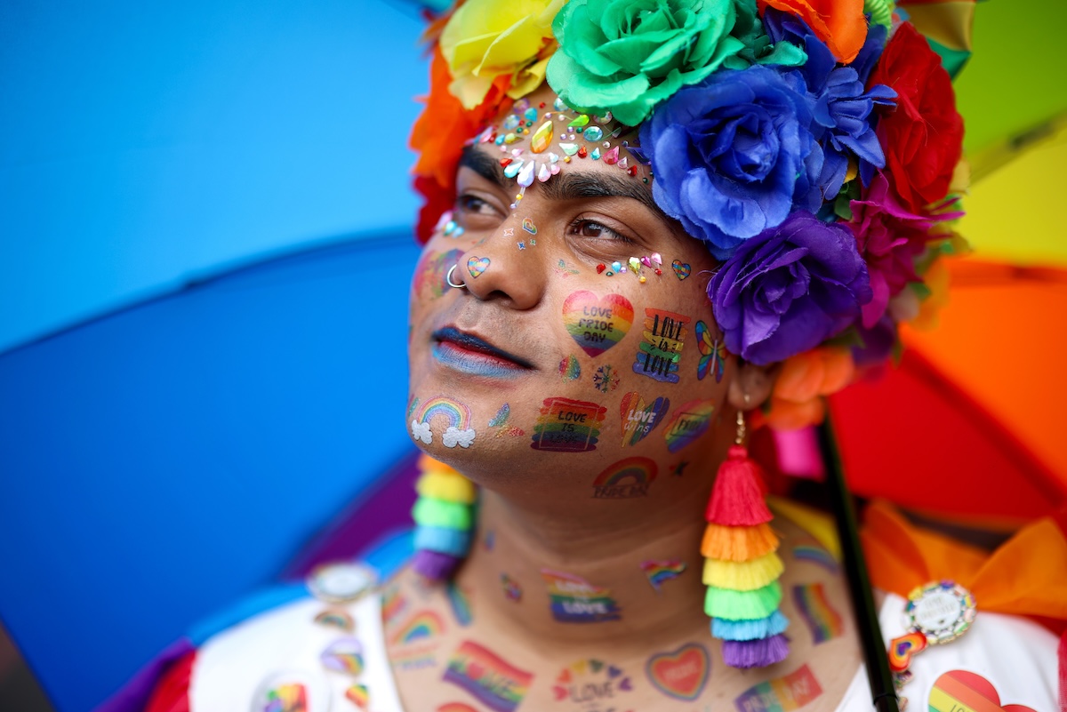 Un partecipante del Pride di Londra (Carlo Paloni/Getty Images)