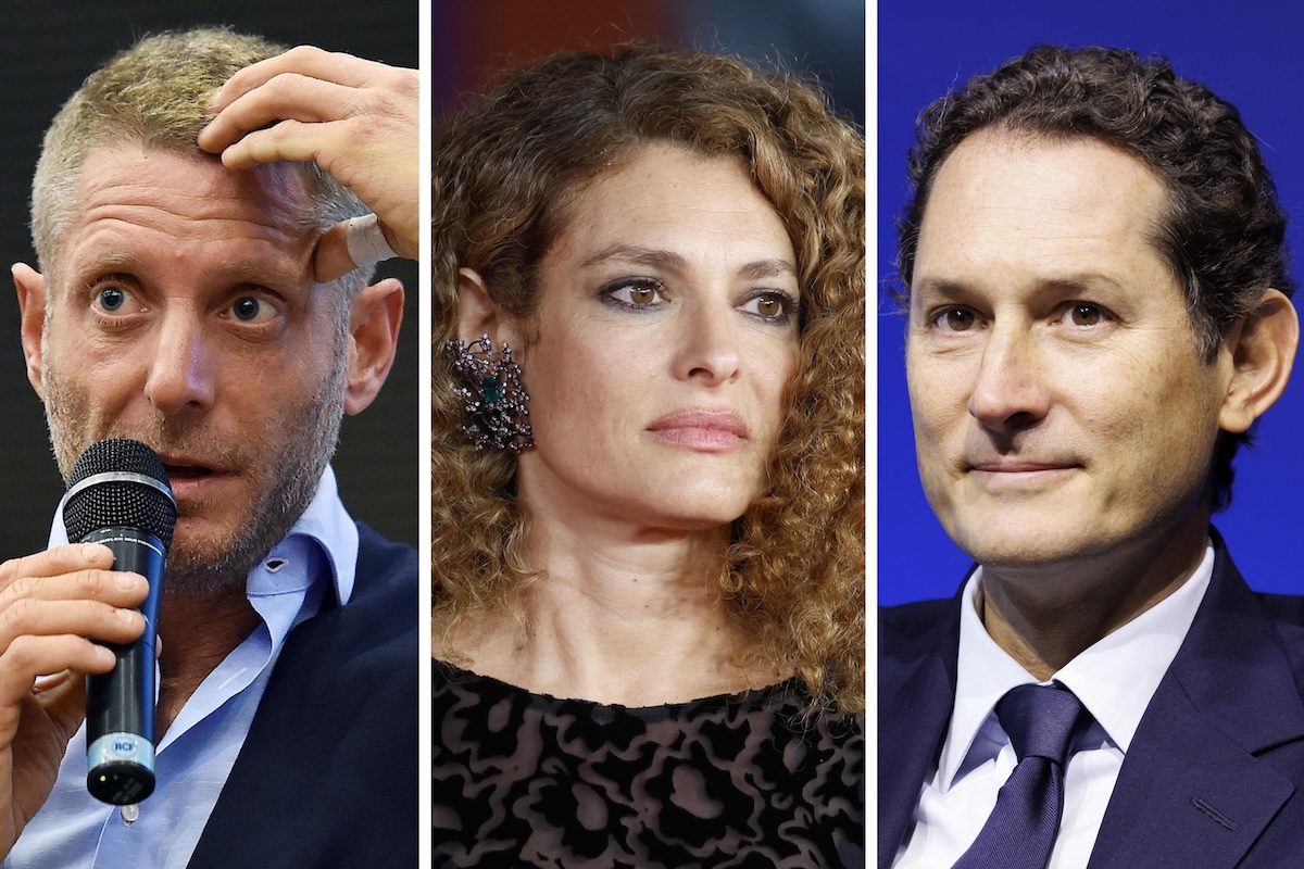 Lapo, Ginevra e John Elkann (ANSA/DI MARCO/FRUSTACI)