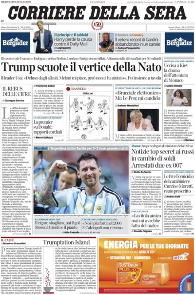 le prime pagine di oggi da Ilpost.it le prime pagine di oggi