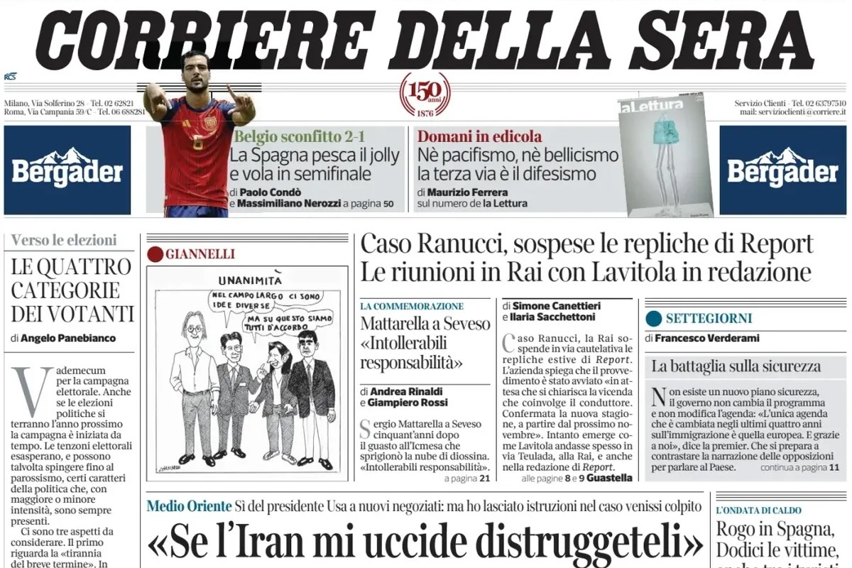le prime pagine di oggi da Ilpost.it le prime pagine di oggi