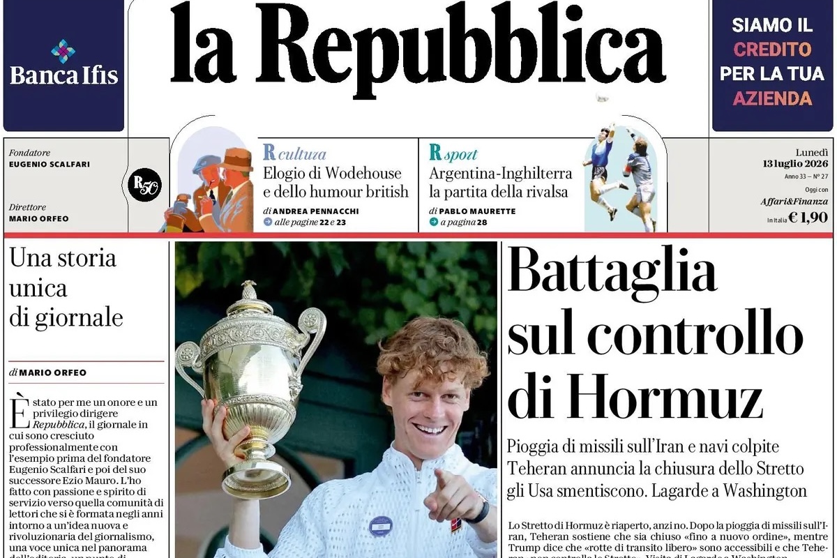 Le prime pagine di oggi